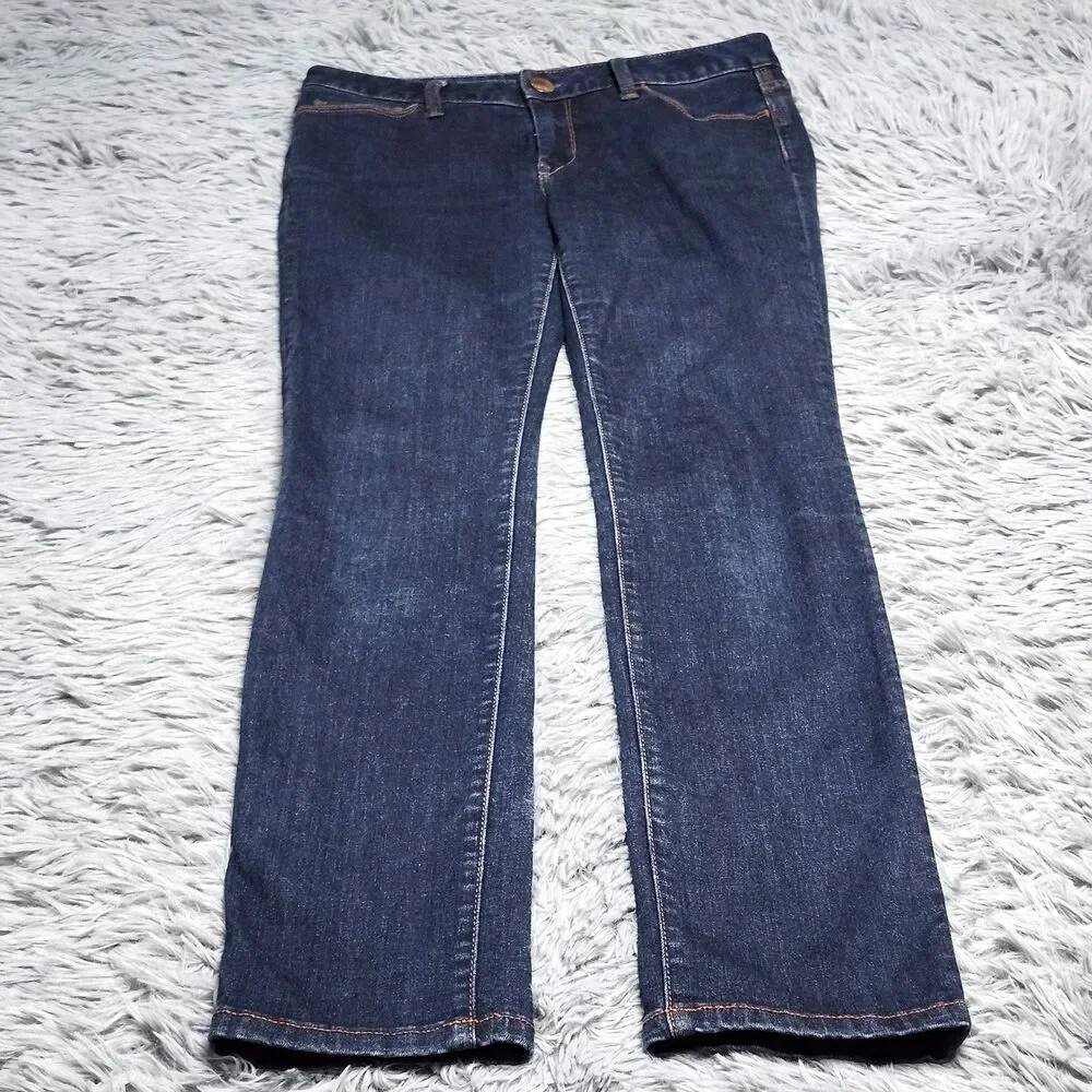 Banana Republic Jeans Womens 26P Dark Wash Skinny Stretch Denim Classic Fit‎